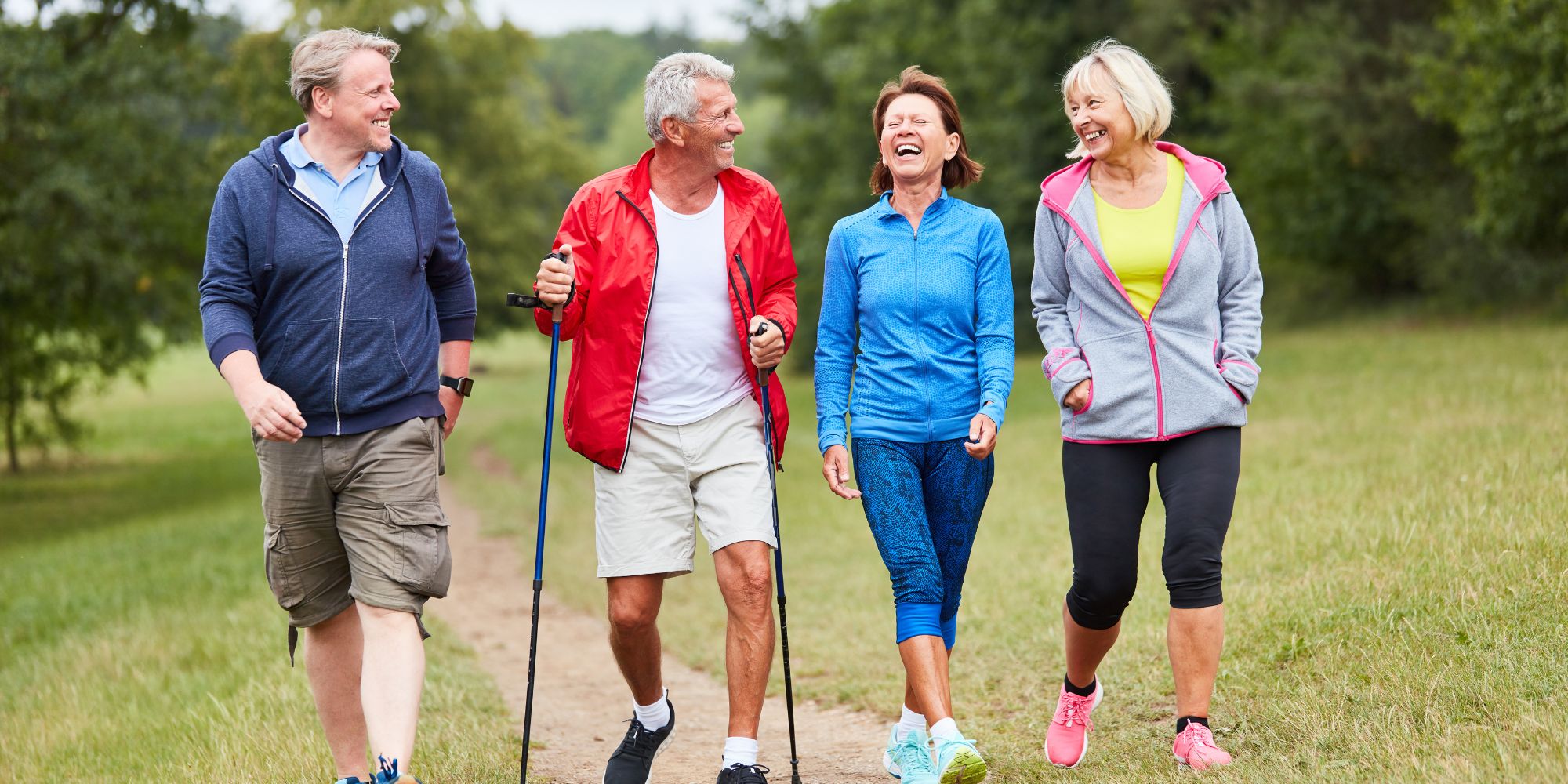 senior friends walking benefits of walking for seniors